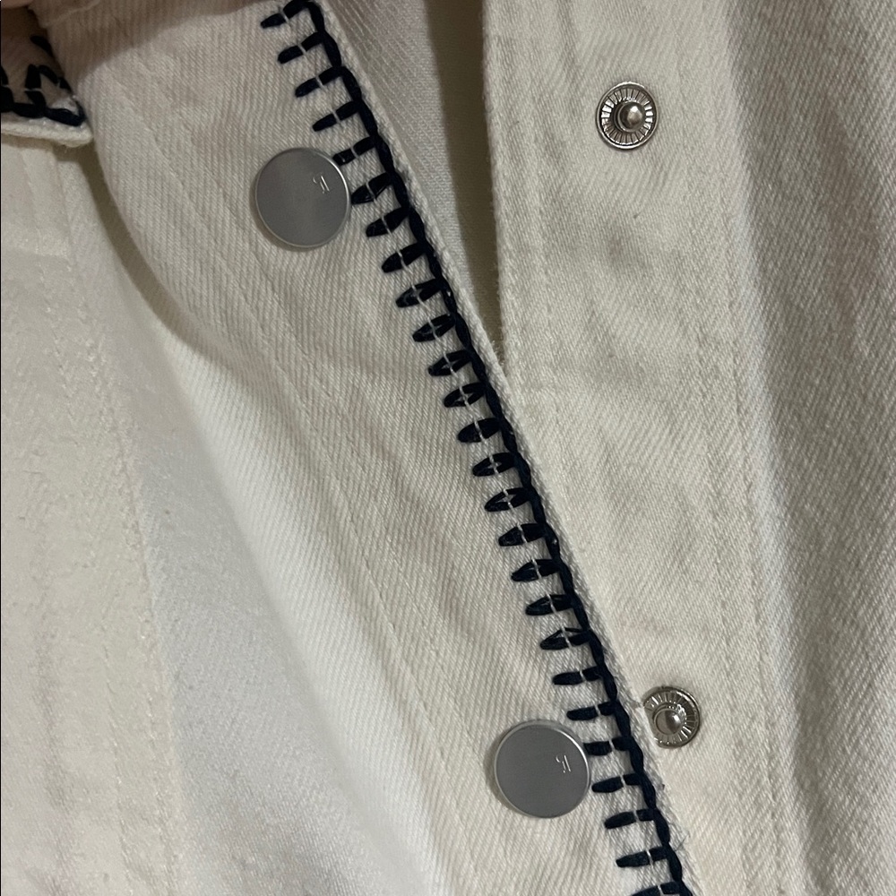 Pilcro Tillie Relaxed Denim Shacket Whipstitch Edition - Picture 5 of 6